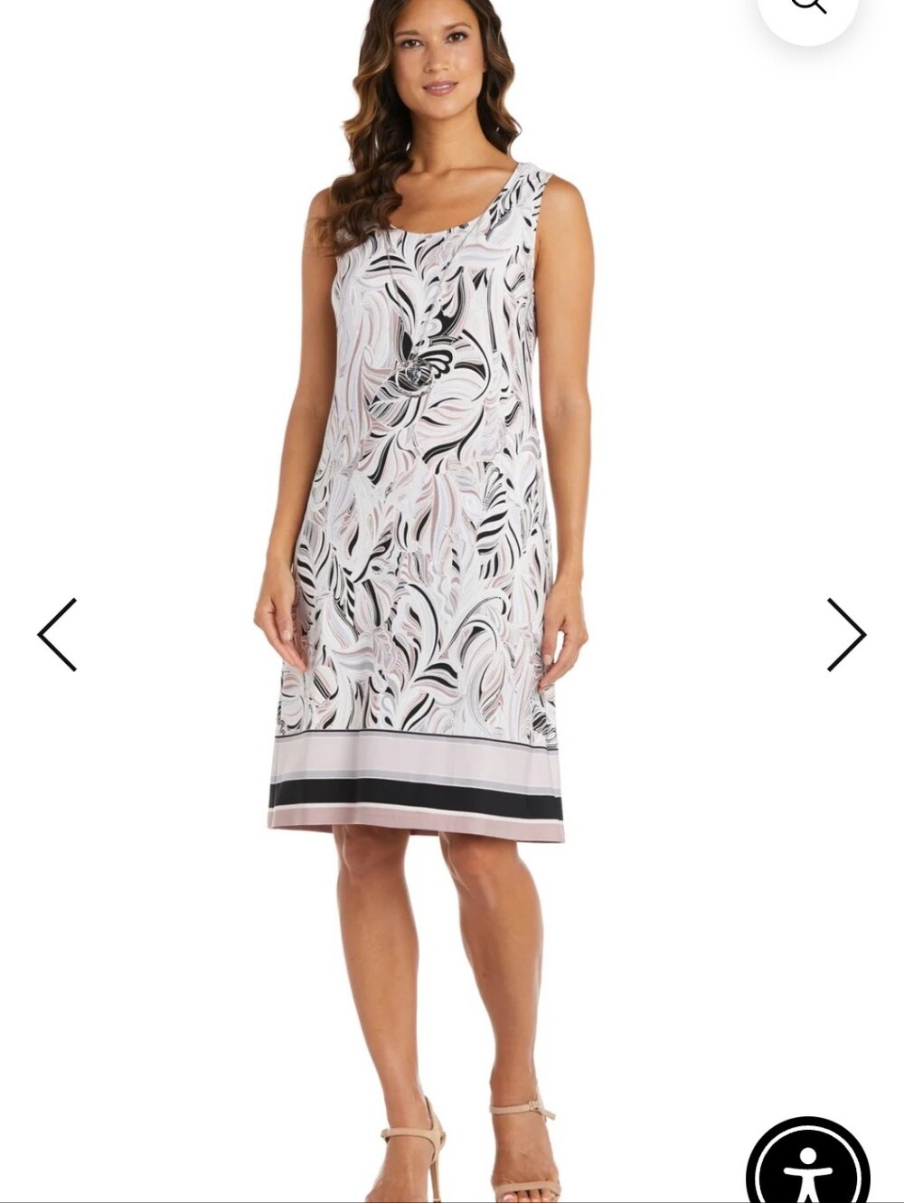 NWT R&M Richards 2 Piece Jacket Dress Set Size 8 Mocha Neutral Paisley Career - Picture 2 of 12